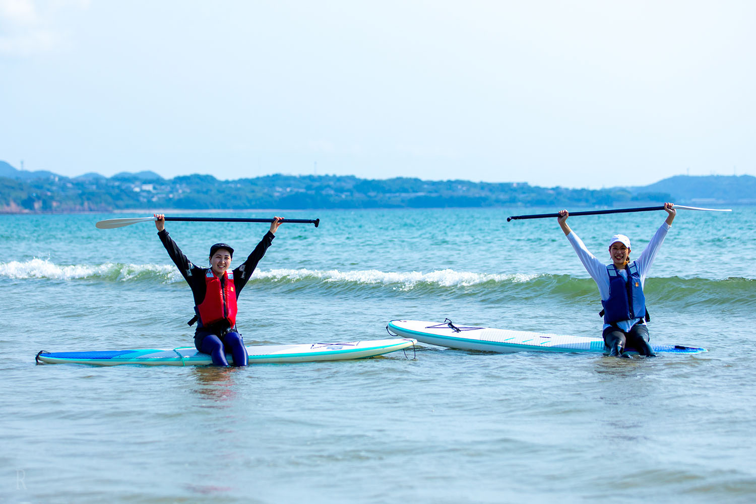 Women enjoying SUP